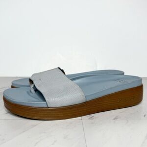 Donald Pliner Fiji Blue Wedge Sandal 9M